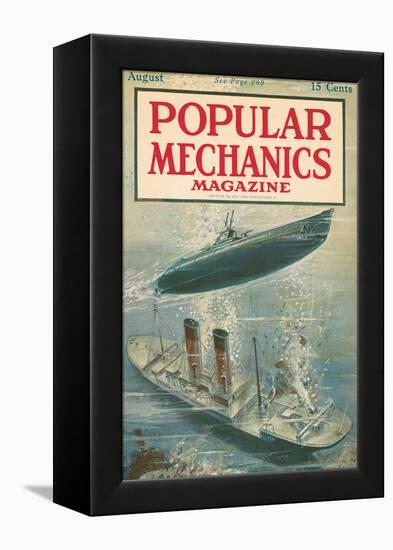 Popular Mechanics, August 1917-null-Framed Stretched Canvas