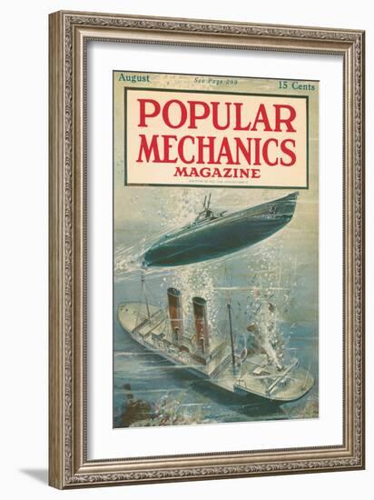 Popular Mechanics, August 1917-null-Framed Art Print