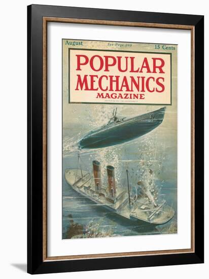 Popular Mechanics, August 1917-null-Framed Art Print