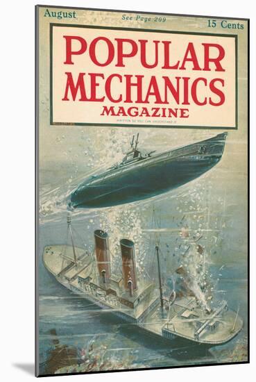 Popular Mechanics, August 1917-null-Mounted Art Print