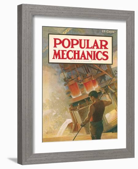 Popular Mechanics, February 1913-null-Framed Art Print