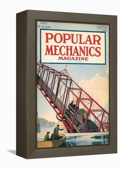 Popular Mechanics, July 1918-null-Framed Stretched Canvas