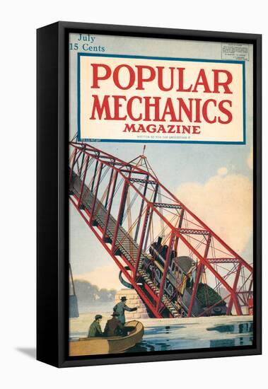 Popular Mechanics, July 1918-null-Framed Stretched Canvas