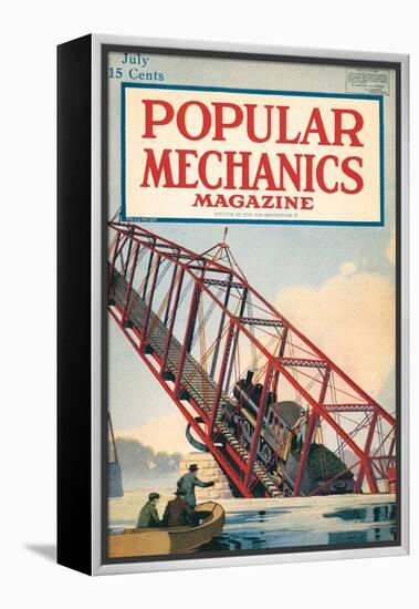 Popular Mechanics, July 1918-null-Framed Stretched Canvas