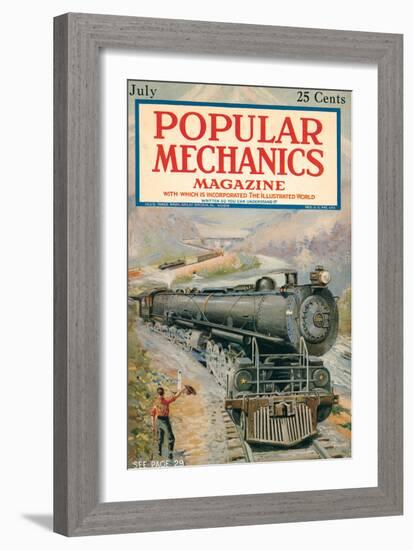 Popular Mechanics, July 1923-null-Framed Art Print