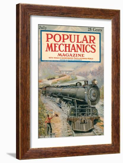 Popular Mechanics, July 1923-null-Framed Art Print