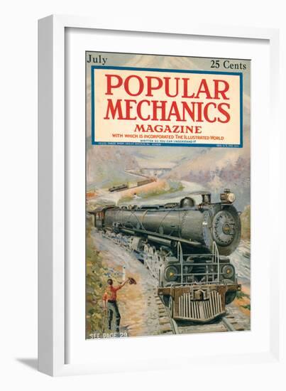 Popular Mechanics, July 1923-null-Framed Art Print