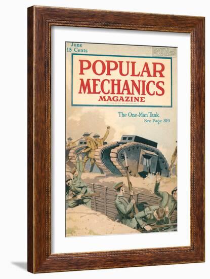 Popular Mechanics, June 1918-null-Framed Art Print