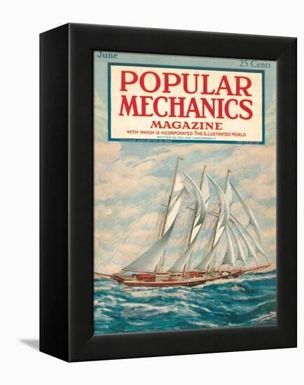 Popular Mechanics, June 1923-null-Framed Stretched Canvas