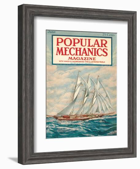 Popular Mechanics, June 1923-null-Framed Art Print