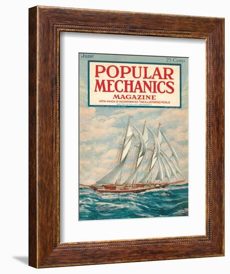 Popular Mechanics, June 1923-null-Framed Art Print