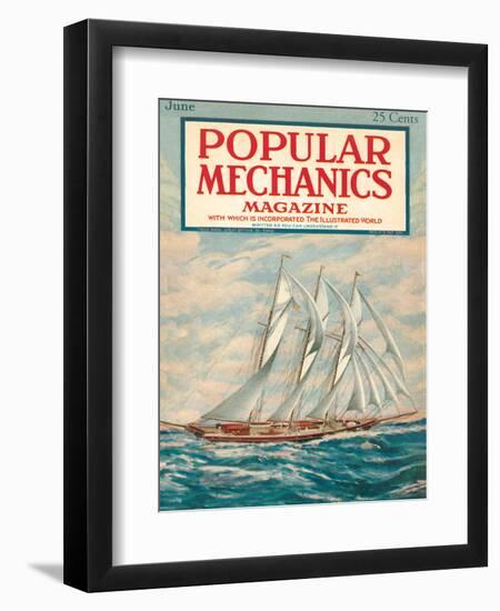 Popular Mechanics, June 1923-null-Framed Art Print