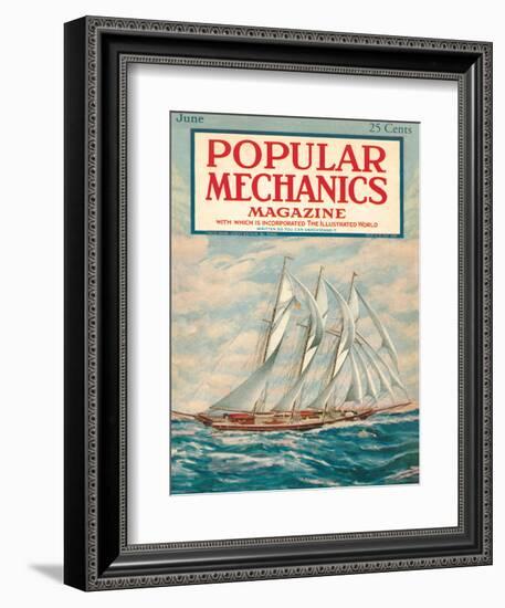 Popular Mechanics, June 1923-null-Framed Art Print