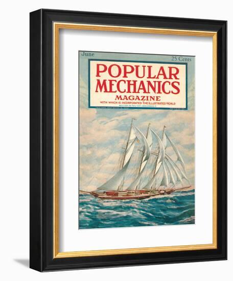 Popular Mechanics, June 1923-null-Framed Art Print