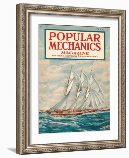 Popular Mechanics, June 1923-null-Framed Art Print
