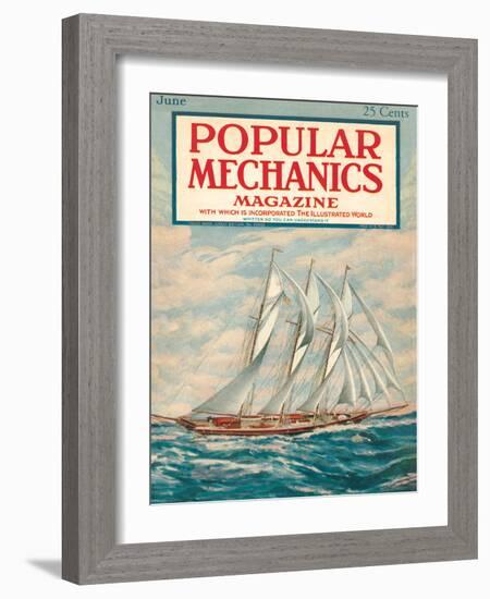 Popular Mechanics, June 1923-null-Framed Art Print