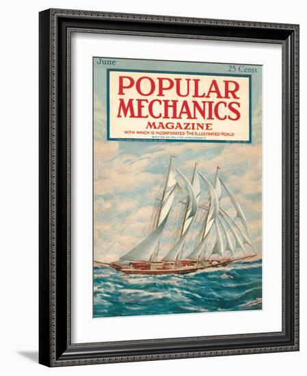 Popular Mechanics, June 1923-null-Framed Art Print
