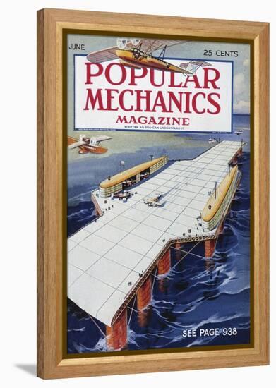 Popular Mechanics, June-null-Framed Stretched Canvas