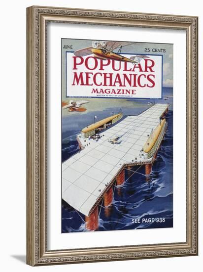 Popular Mechanics, June-null-Framed Art Print