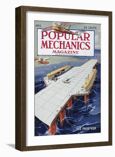 Popular Mechanics, June-null-Framed Art Print