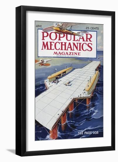 Popular Mechanics, June-null-Framed Art Print