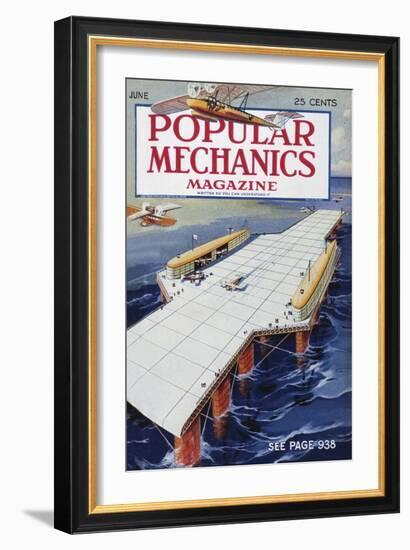 Popular Mechanics, June-null-Framed Art Print