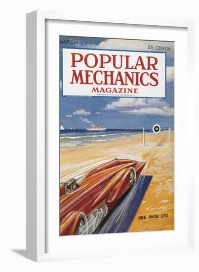 Popular Mechanics, March-null-Framed Art Print