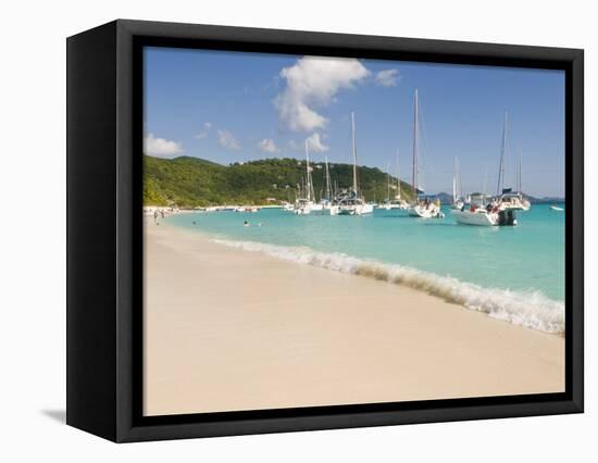 Popular Moorings For Bareboaters and Charter Sail, White Bay, Jost Van Dyke, Bvi-Trish Drury-Framed Premier Image Canvas