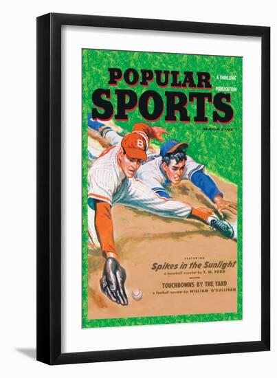 Popular Sports: Spikes in the Sunlight-null-Framed Art Print