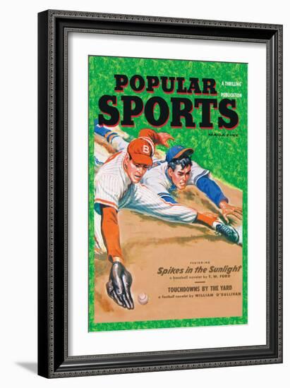 Popular Sports: Spikes in the Sunlight-null-Framed Art Print