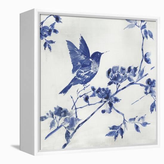 Porcelain Hummingbird-Asia Jensen-Framed Stretched Canvas