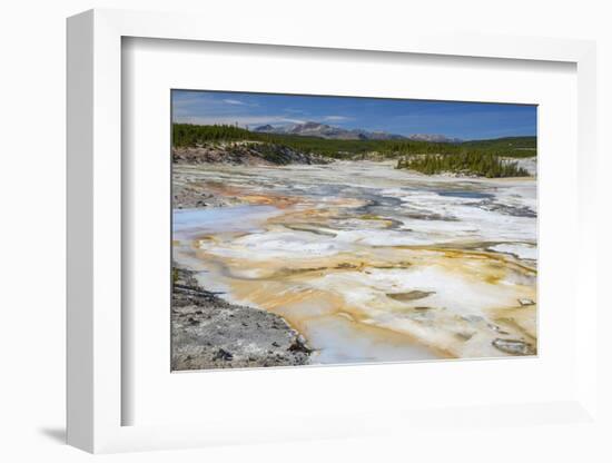 Porcelain Springs, Norris Geyser Basin, Yellowstone National Park, Wyoming, U.S.A.-Gary Cook-Framed Photographic Print