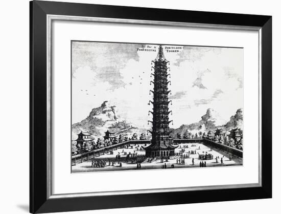 Porcelain Tower of Nanjing, from Embassy from East-India Company of the United Provinces-Jan Nieuhoff-Framed Giclee Print