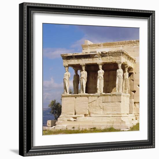 Porch of the Caryatids with Figures of the Six Maidens, Erechtheion, Acropolis, Athens, Greece-Roy Rainford-Framed Photographic Print