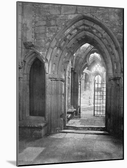 Porch of the Chapter House, Elgin Cathedral, Scotland, 1924-1926-Valentine & Sons-Mounted Giclee Print