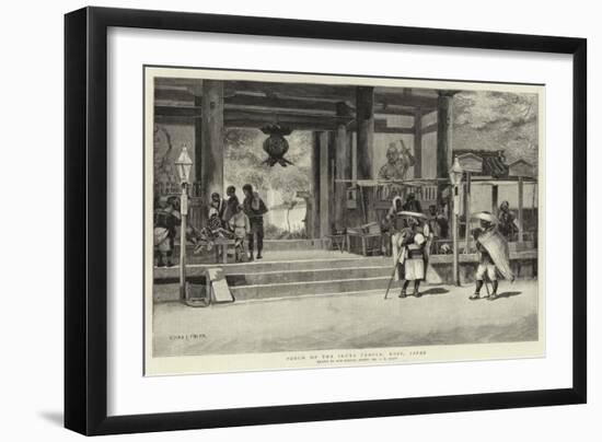 Porch of the Ikuta Temple, Kobe, Japan-Charles Edwin Fripp-Framed Giclee Print