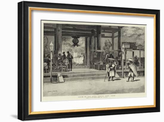 Porch of the Ikuta Temple, Kobe, Japan-Charles Edwin Fripp-Framed Giclee Print