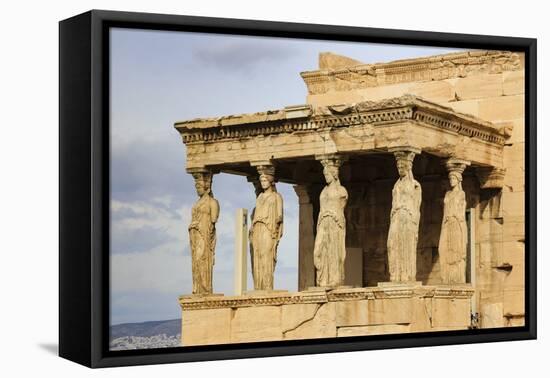 Porch of the Maidens (Caryatids), Erechtheion, Acropolis, UNESCO World Heritage Site, Athens-Eleanor Scriven-Framed Premier Image Canvas