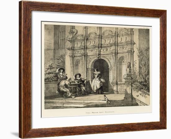 Porch, Wroxton Abbey, Oxfordshire-Joseph Nash-Framed Giclee Print