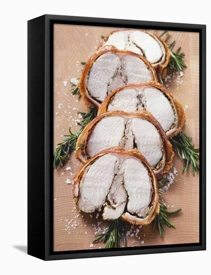 Porchetta with Rosemary and Pepper Crust (Italy)-null-Framed Premier Image Canvas