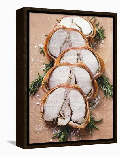 Porchetta with Rosemary and Pepper Crust (Italy)-null-Framed Premier Image Canvas