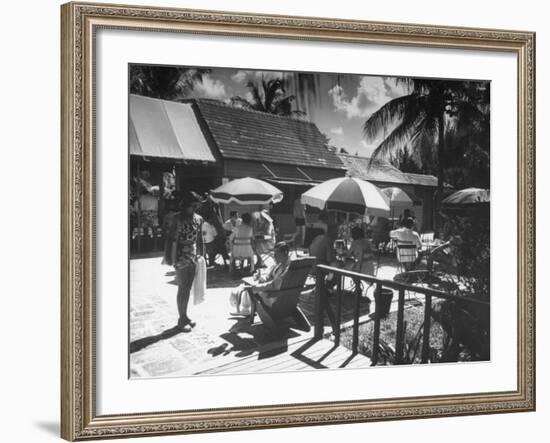 Porcupine Club, the Most Conservative and Fashionable of All Clubs in Nassau-null-Framed Photographic Print