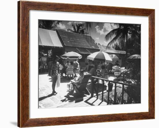 Porcupine Club, the Most Conservative and Fashionable of All Clubs in Nassau-null-Framed Photographic Print