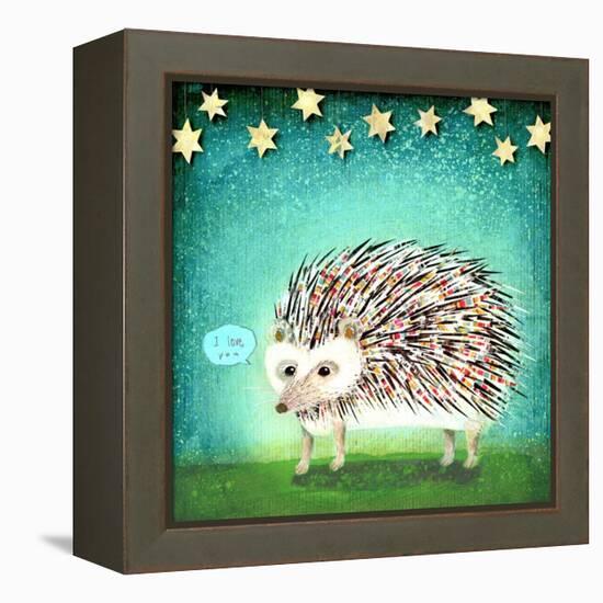 Porcupine for Thomas-Judy Verhoeven-Framed Stretched Canvas