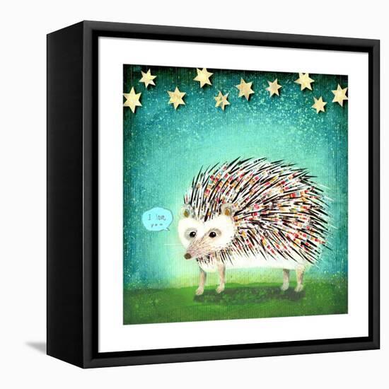 Porcupine for Thomas-Judy Verhoeven-Framed Stretched Canvas