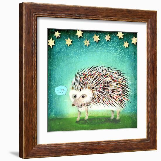 Porcupine for Thomas-Judy Verhoeven-Framed Art Print