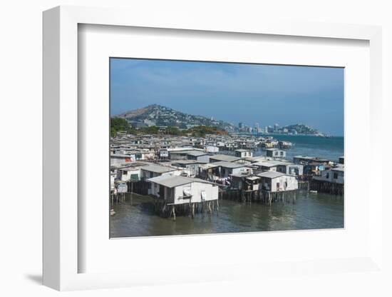 Poreporena stilt village, Port Moresby, Papua New Guinea, Pacific-Michael Runkel-Framed Photographic Print