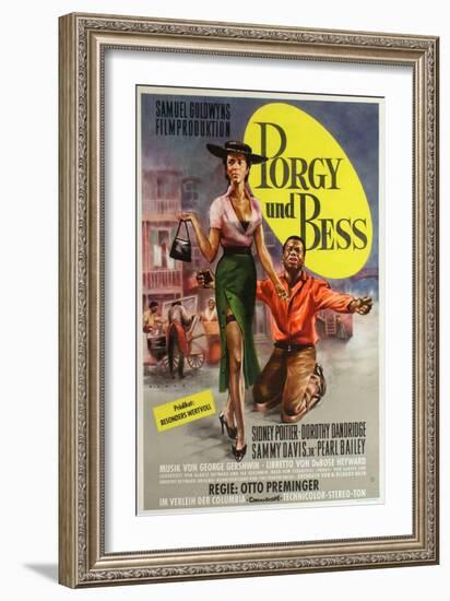 Porgy and Bess, German Movie Poster, 1959-null-Framed Premium Giclee Print