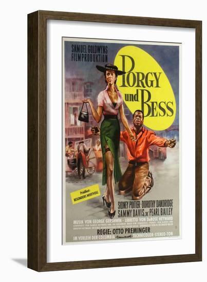 Porgy and Bess, German Movie Poster, 1959-null-Framed Premium Giclee Print