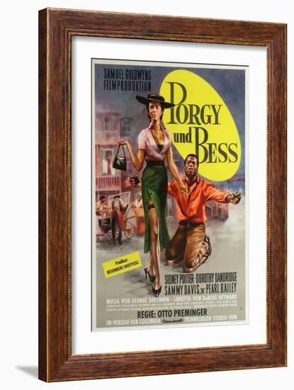 Porgy and Bess, German Movie Poster, 1959-null-Framed Premium Giclee Print